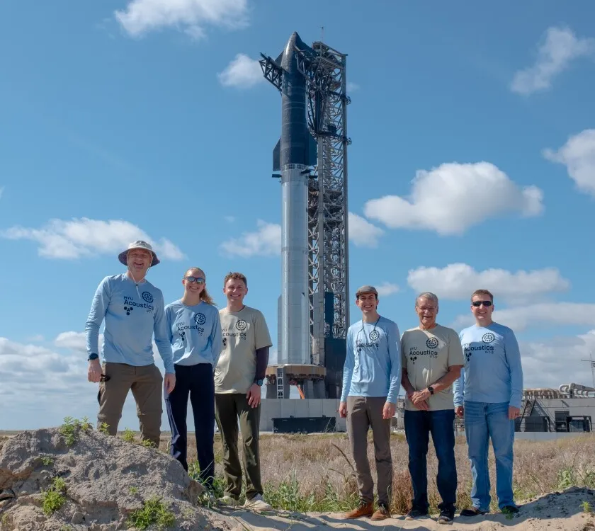 The BYU research team in Boca Chica Beach, Texas