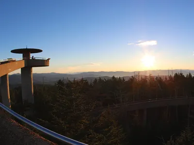 More than 650,000 people visit&nbsp;Kuwohi at Great Smoky Mountains National Park each year. The summit is topped by an observation tower accessible via a paved path.