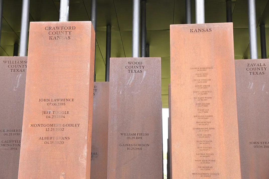 View of the National Memorial for Peace and Justice in Alabama