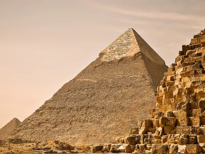 The Pyramid of Khafre is the second-largest pyramid in Egypt.