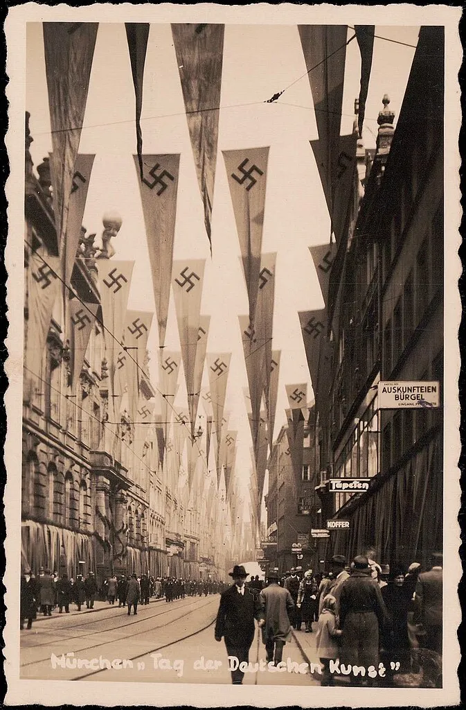 Swastika propaganda postcard