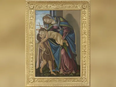 Virgin Mary, Infant Christ and the Young St. John the Baptist, studio of Sandro Botticelli, circa 1510