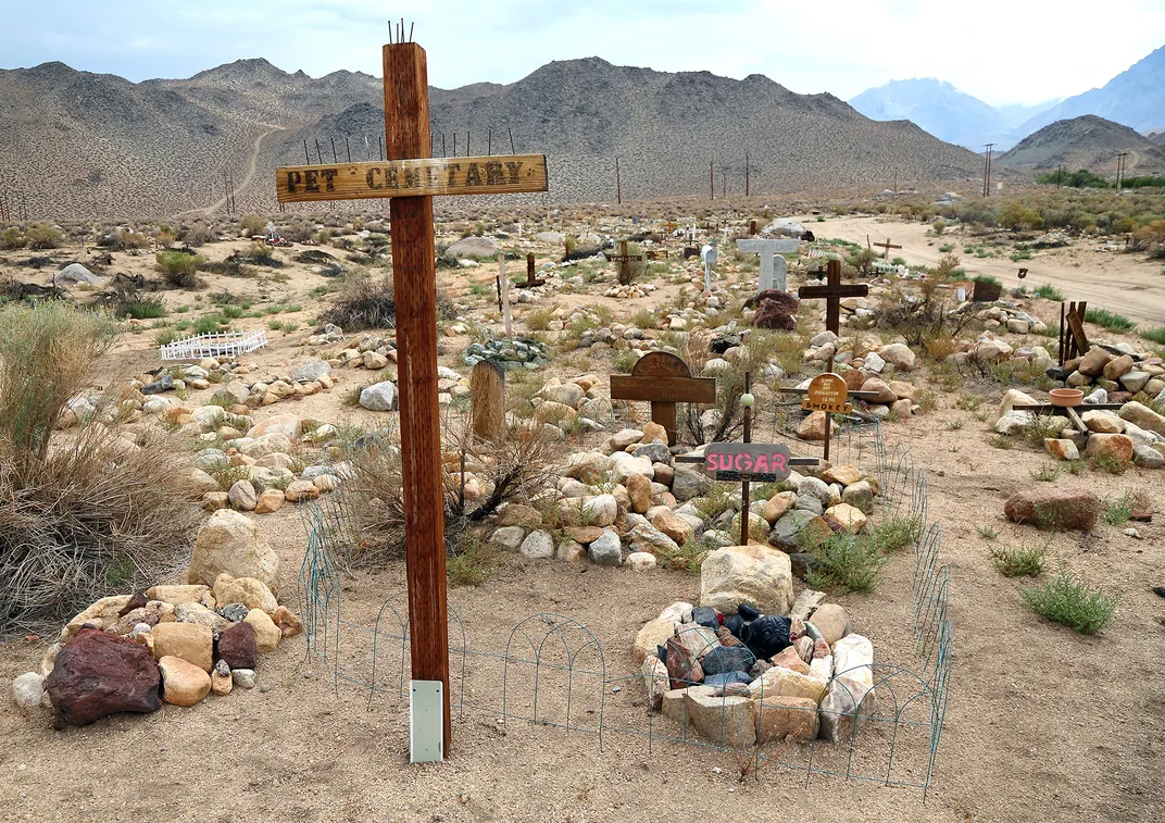 pet cemetery in Bishop, California