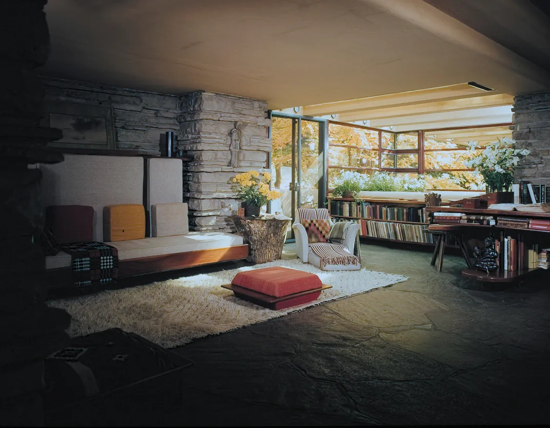 interior of Fallingwater