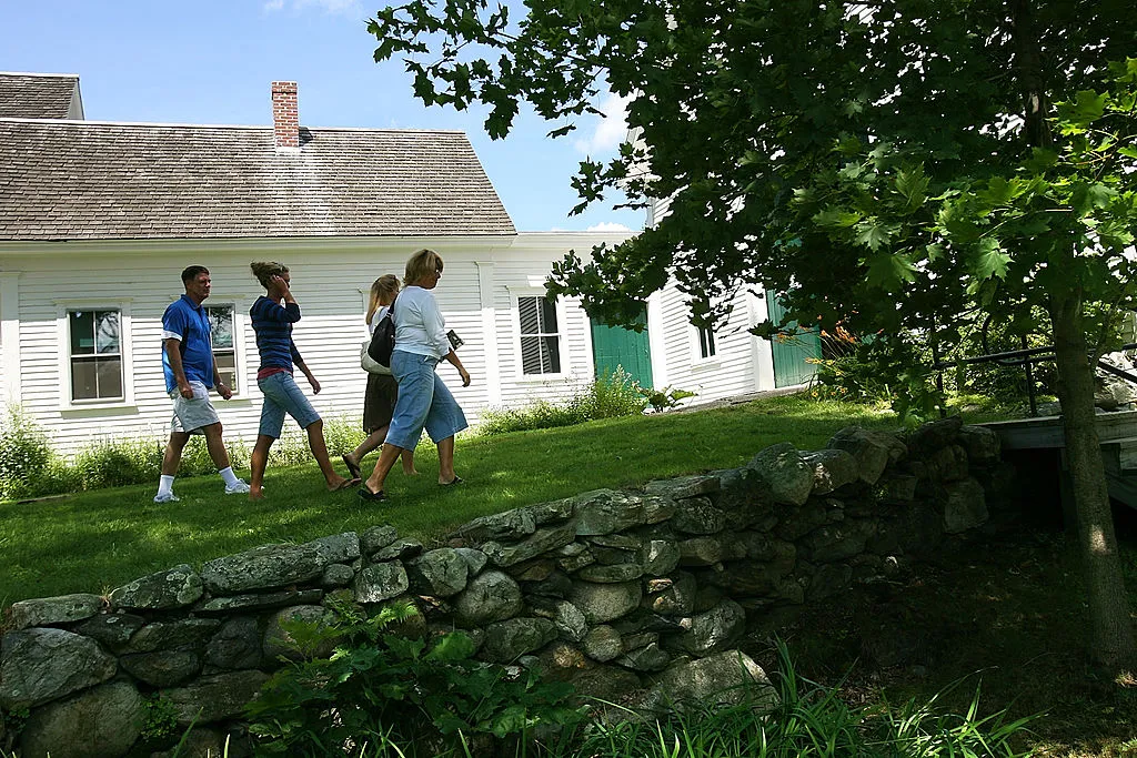 A stone wall at the Robert Frost farm