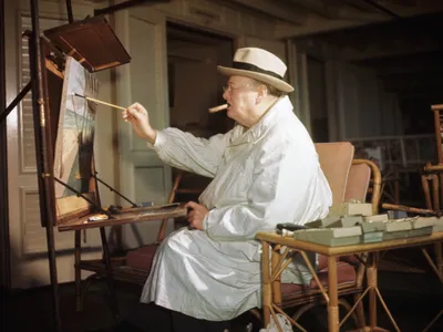 Winston Churchill loved Claude Monet&#39;s paintings, which he looked to as inspiration for his own art.