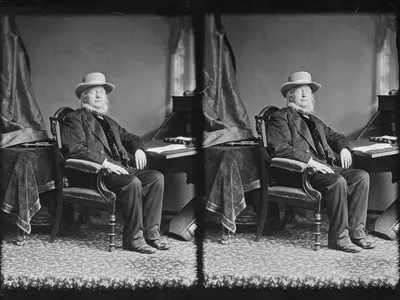 An 1860 photo of&nbsp;New-York Tribune&nbsp;editor Horace Greeley, who challenged President Ulysses S. Grant in the 1872 election