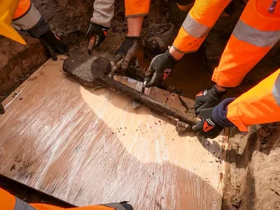 Archaeologists initially suspected they&#39;d unearthed a tree root before realizing they&#39;d actually found a wooden spade dating to the&nbsp;Bronze Age.