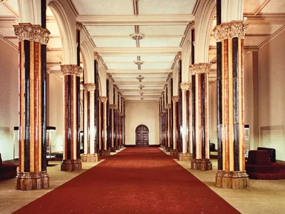 The Great Hall of the Castle (pictured in 1969) has housed exhibits, a library, special events and a visitor information center.