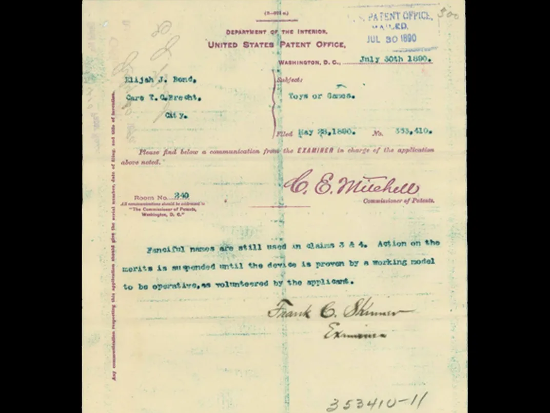 Ouija board patent file