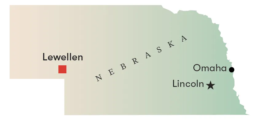 The location of the former Lakota village is outside the modern town of Lewellen. Today it resides on private land.