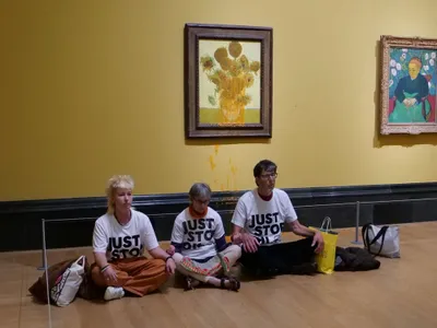 Three activists threw soup on two more van Gogh paintings hours after&nbsp;Phoebe Plummer and Anna Holland&nbsp;were sentenced to prison time.