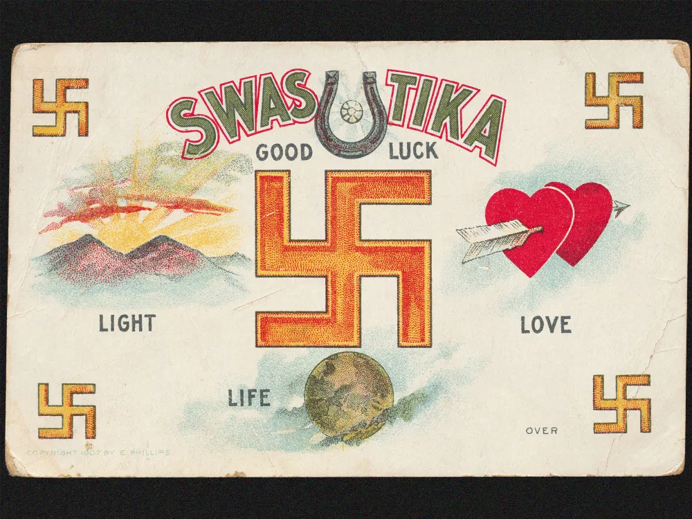 Swastika postcard from 1912