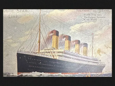 The postcard is stamped April 11, 1912, just a few days before the&nbsp;Titanic&nbsp;sank.