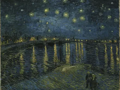 Starry Night over the Rh&ocirc;ne,&nbsp;Vincent van Gogh,&nbsp;1888