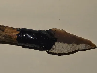 Scientists created a spear using tar they produced from a makeshift hearth to test whether Neanderthals might have used similar methods to obtain tar.